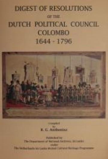 Digest of resolutions of the Dutch Political Council 