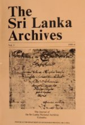 The Sri Lanka Archives III