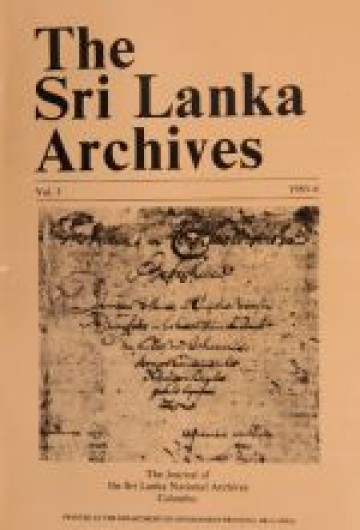 The Sri Lanka Archives III | Sri Lanka National Archives